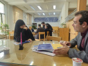 بازدید معاون پژوهش و اعضای هیئت علمی مدرسه عالی و دانشگاه شهید مطهری از کتابخانه واحد خواهران مشهد