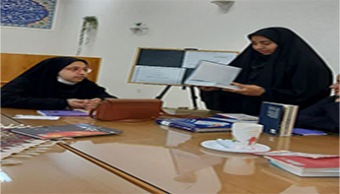 بازدید دانش آموزان دبیرستان نوردخت از کتابخانه دانشگاه شهید مطهری