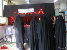 برپایی ایستگاه صلواتی به مناسبت فرارسیدن ایام دهه فاطمیه