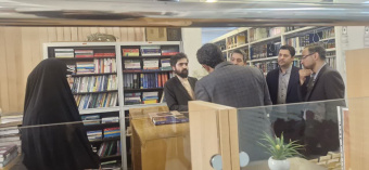 بازدید معاون پژوهش و اعضای هیئت علمی مدرسه عالی و دانشگاه شهید مطهری از کتابخانه واحد خواهران مشهد