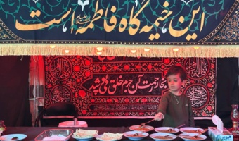 برپایی ایستگاه صلواتی دهه فاطمیه