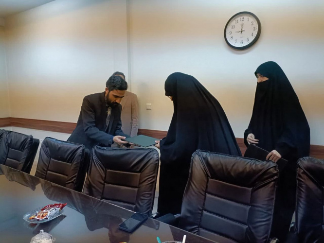 مراسم تودیع و معارفه مدیر امور آموزشی واحد خواهران مشهد مقدس